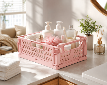 Foldable Storage Basket Collapsible Organizer Bin for Home Storage