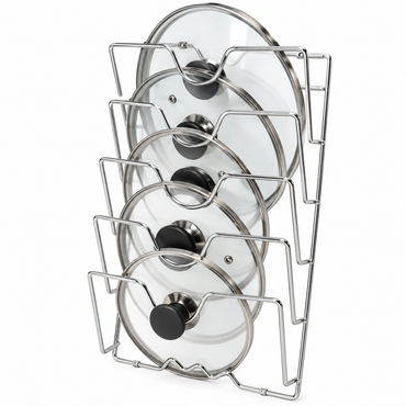 5-Tier Wall-Mounted Pot Lid Organizer