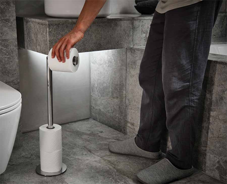 2-in-1 Toilet Paper Stand & Storage