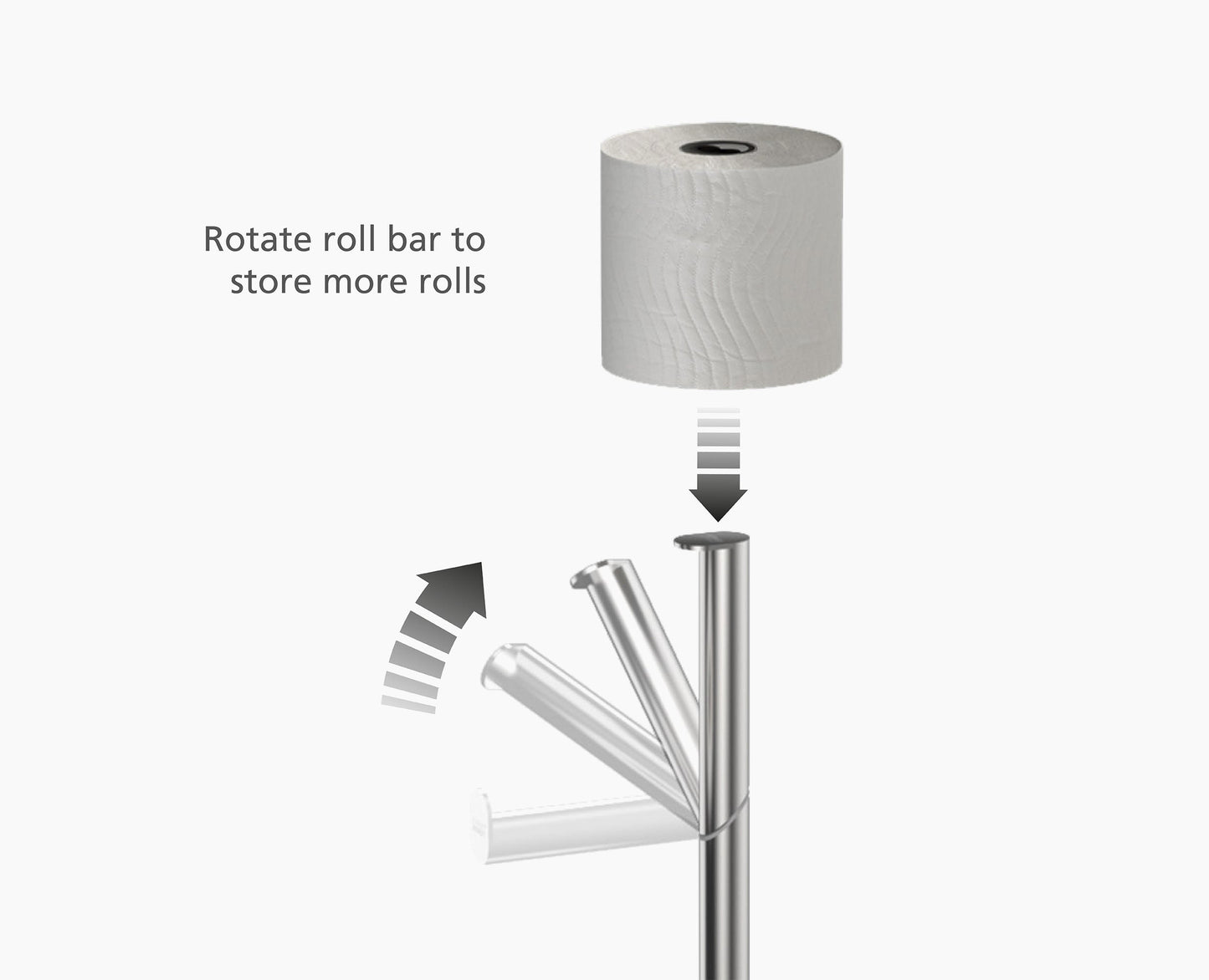 2-in-1 Toilet Paper Stand & Storage