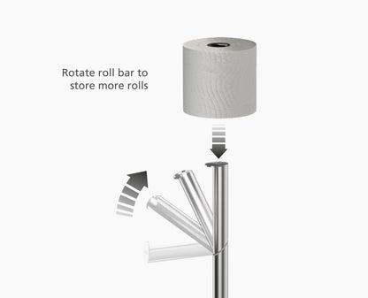 2-in-1 Toilet Paper Stand & Storage