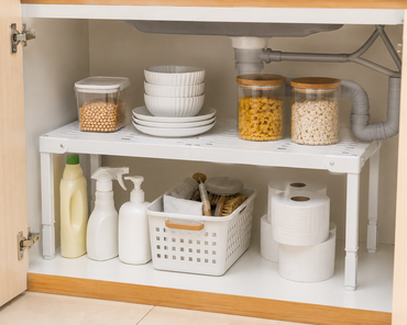 Retractable Storage Rack Kitchen Shelf Organizer Multifunctional Cabinet.