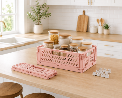 Foldable Storage Basket Collapsible Organizer Bin for Home Storage
