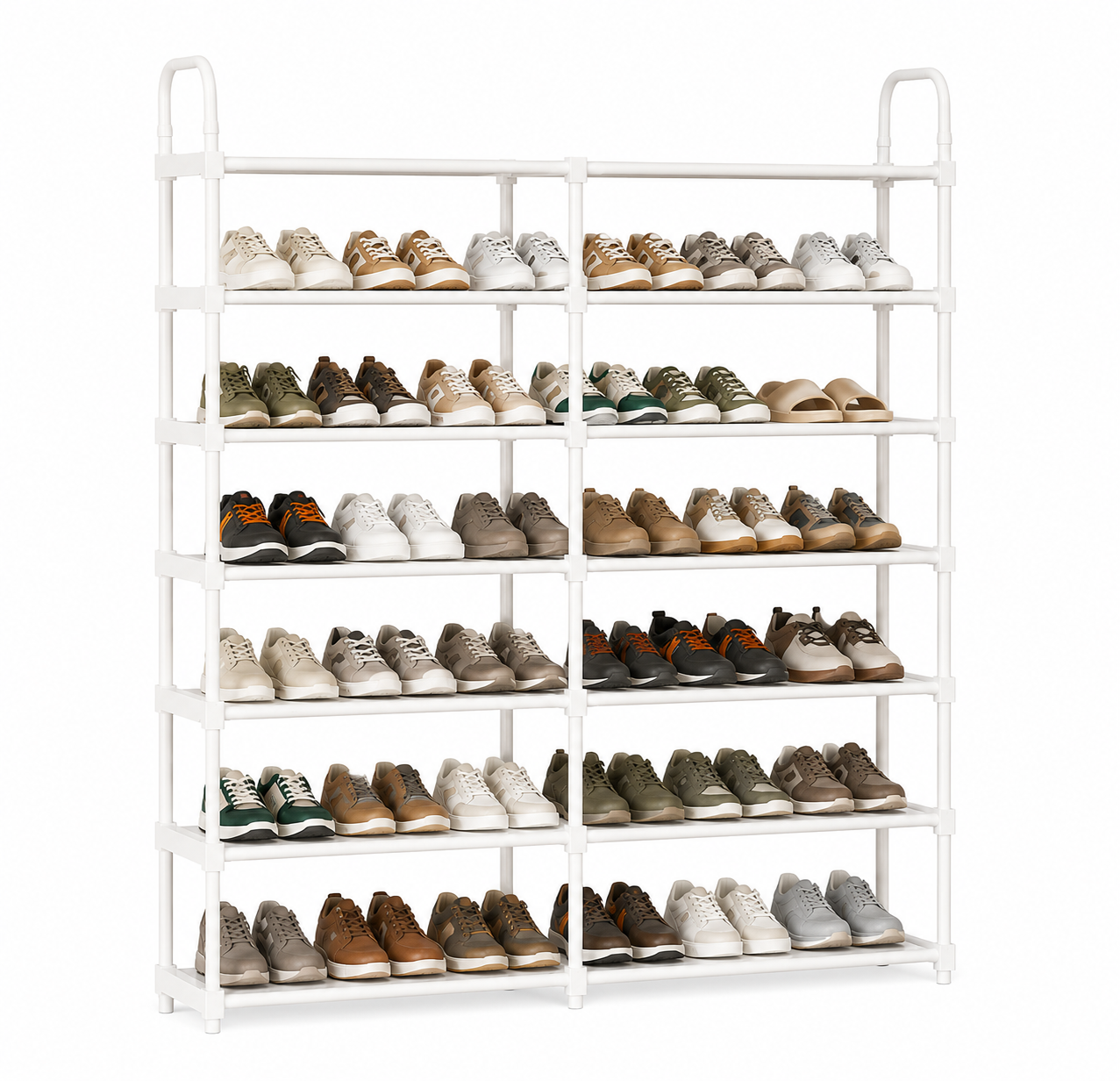 7-Tier Modular Shoe Rack Organizer | Space-Saving Storage Shelf for Entryway, Closet & Bedroom
