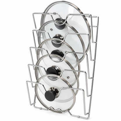 5-Tier Wall-Mounted Pot Lid Organizer