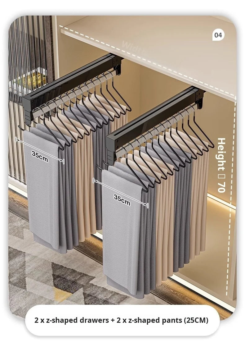 Pull-Out Closet Trouser Rack