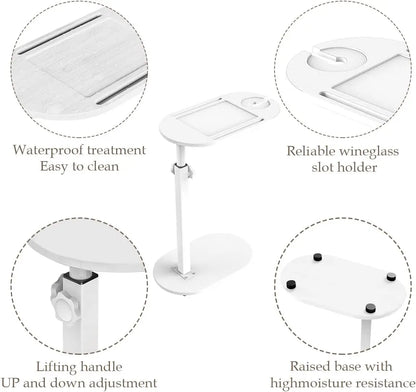 Height-Adjustable Bathtub Side Table