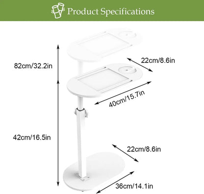 Height-Adjustable Bathtub Side Table