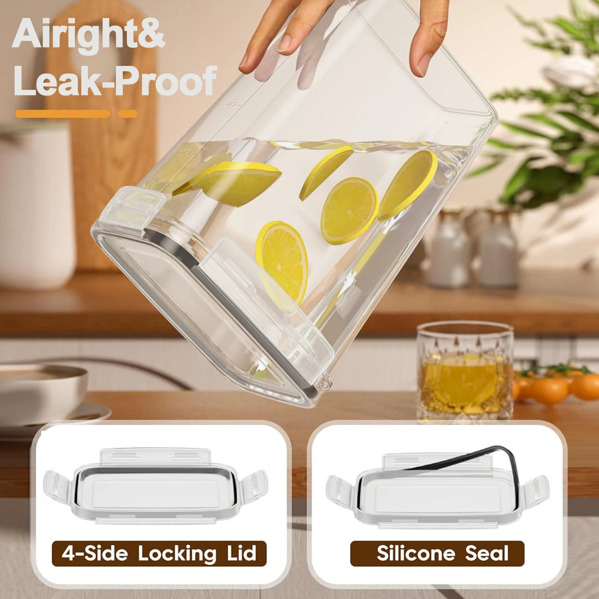 Airtight Pantry Containers, 2.4 L