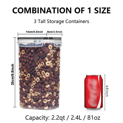 Airtight Pantry Containers, 2.4 L