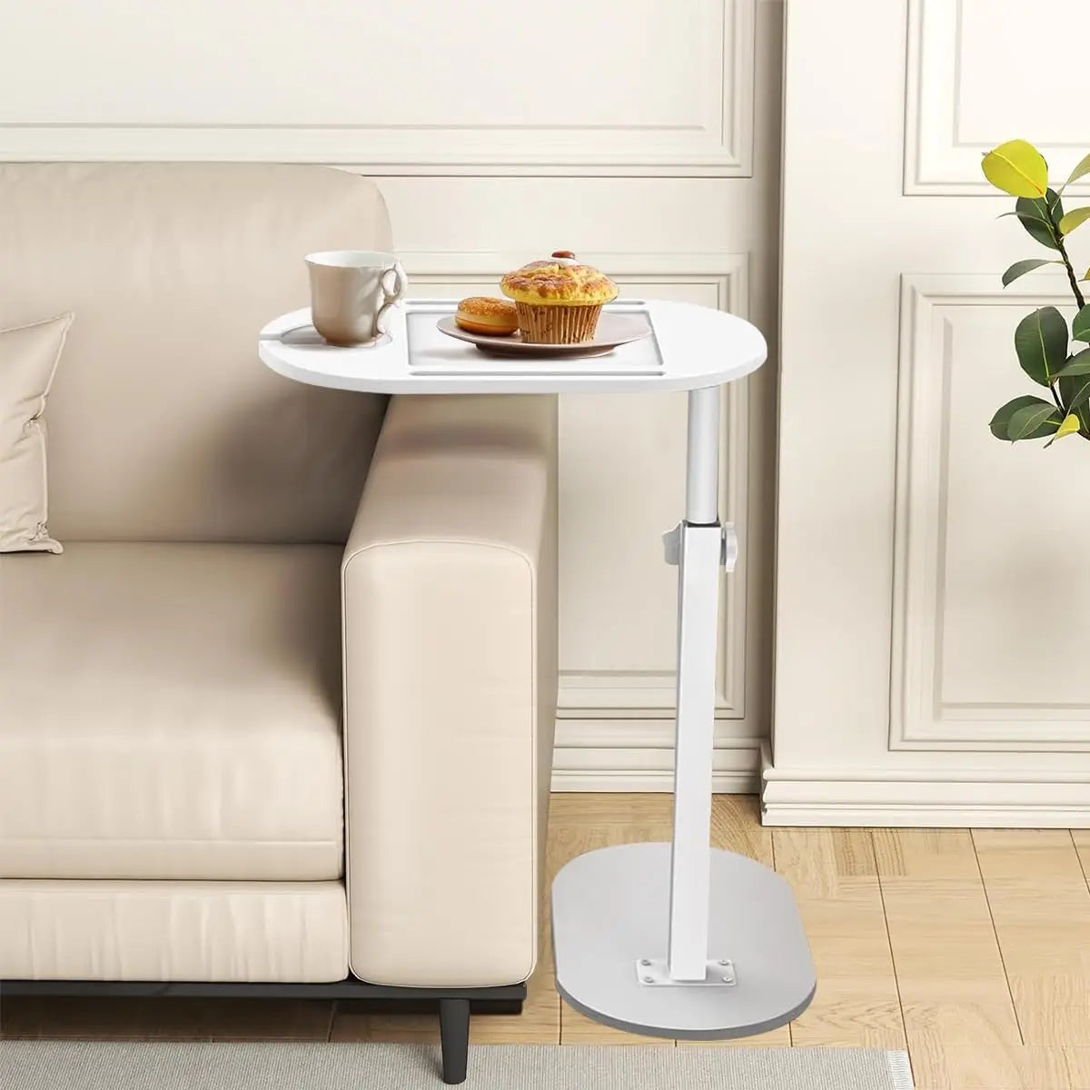 Height-Adjustable Bathtub Side Table