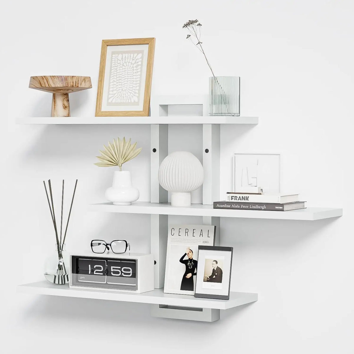 3-Tier Wall-Mounted Floating Shelves