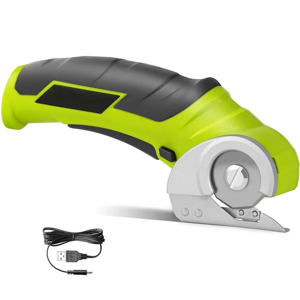 Cordless Electric Scissors, 4V Electric Mini Cutter, Carpet Cardboard Cutter Tool, Rotary Cutter for Cardboard Packages Leather