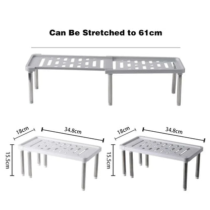 Retractable Storage Rack Kitchen Shelf Organizer Multifunctional Cabinet.
