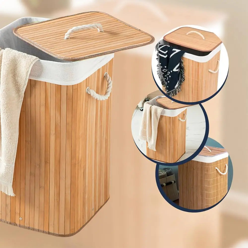 Bamboo hamper details
