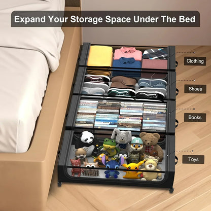Rolling Underbed Storage Container with Lid