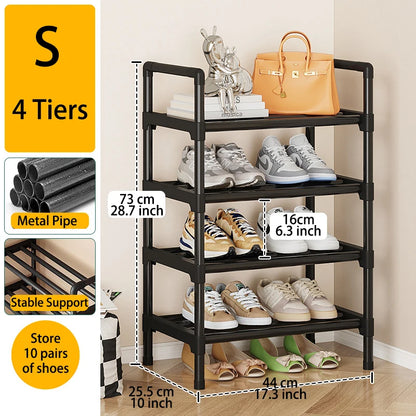 Multi-Tier Metal Shoe Rack Organizer