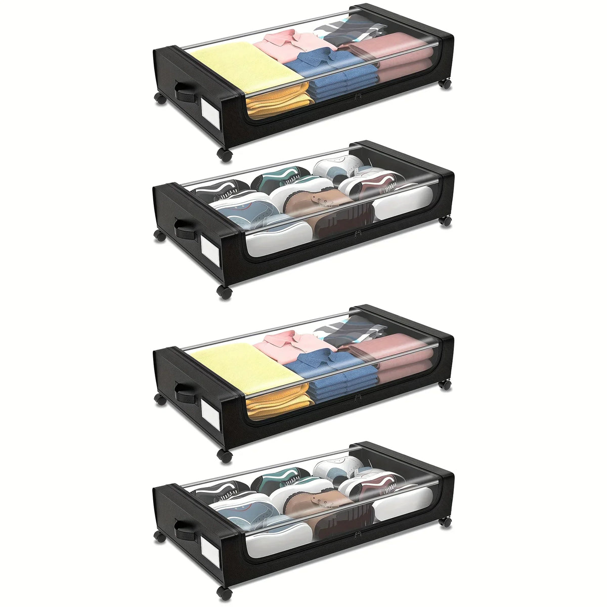 Rolling Underbed Storage Container with Lid