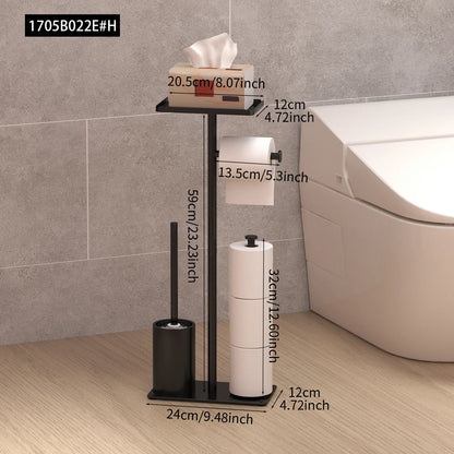 Black toilet paper stand dimensions