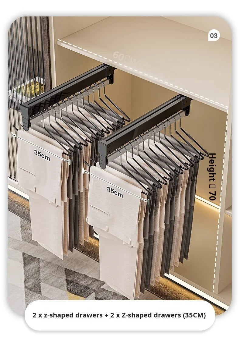 Pull-Out Closet Trouser Rack