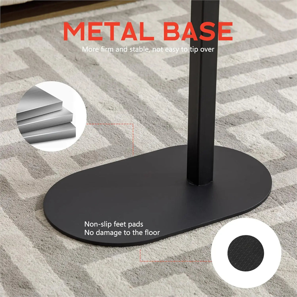 Height-Adjustable Bathtub Side Table