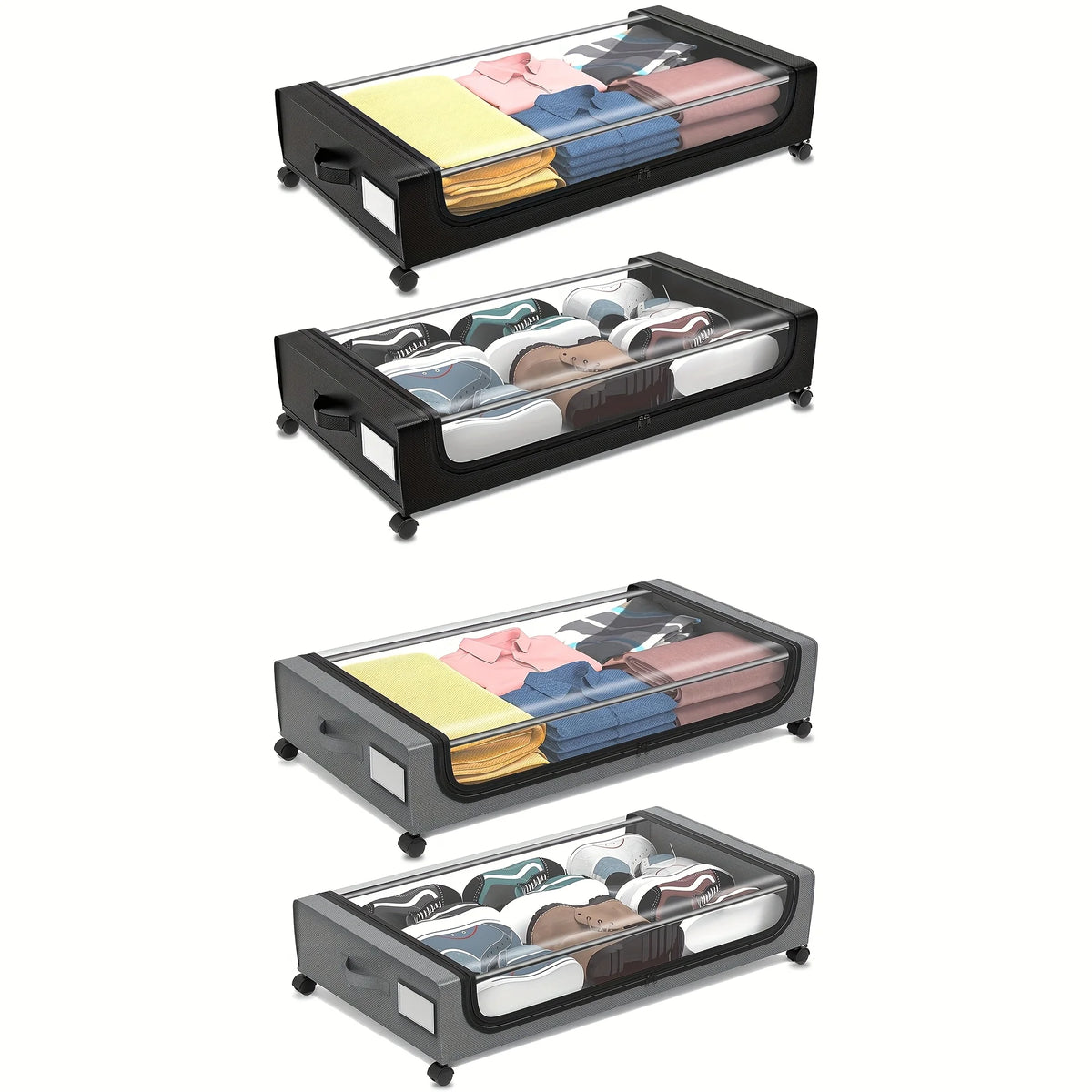 Rolling Underbed Storage Container with Lid