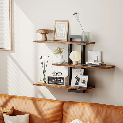 3-Tier Wall-Mounted Floating Shelves