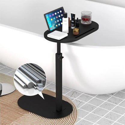 Height-Adjustable Bathtub Side Table