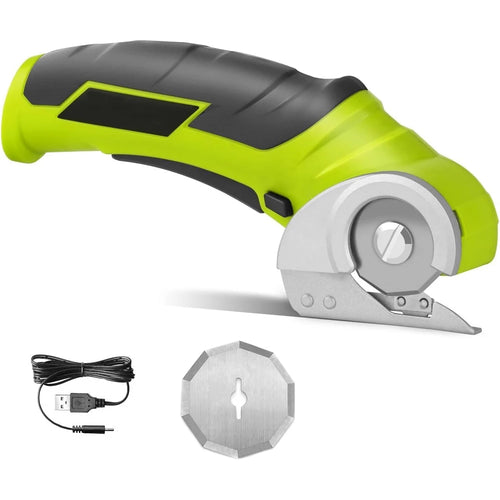Cordless Electric Scissors, 4V Electric Mini Cutter, Carpet Cardboard Cutter Tool, Rotary Cutter for Cardboard Packages Leather