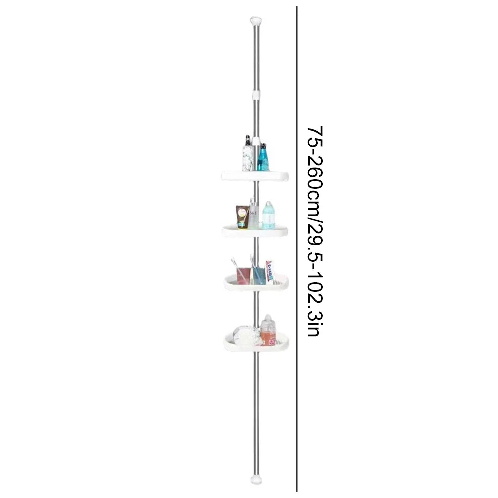 Shower caddy pole height range 75 to 260 cm