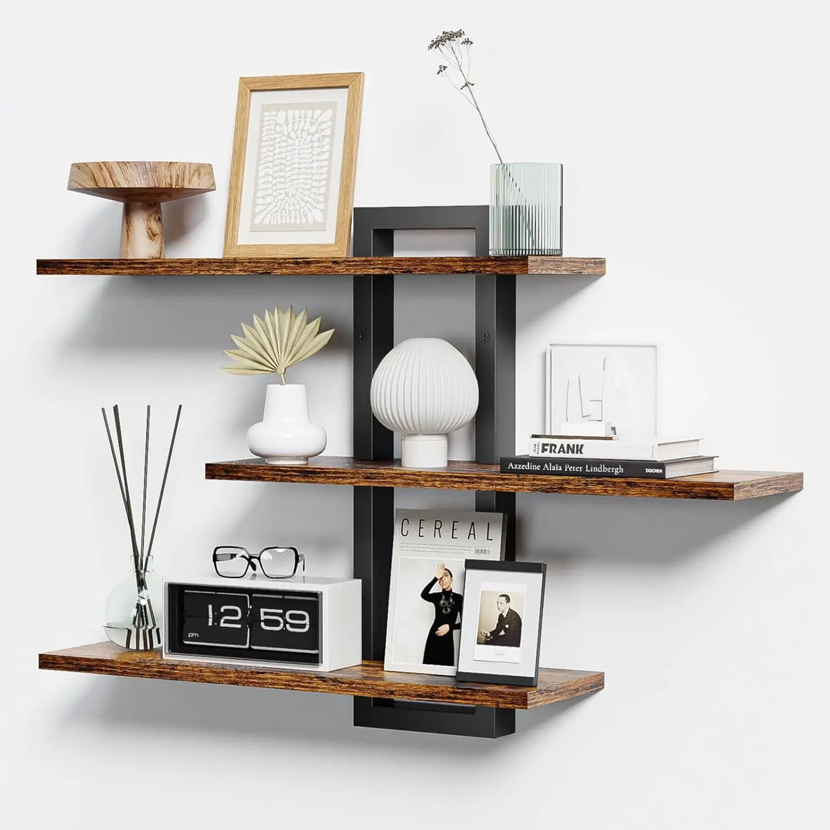 3-Tier Wall-Mounted Floating Shelves