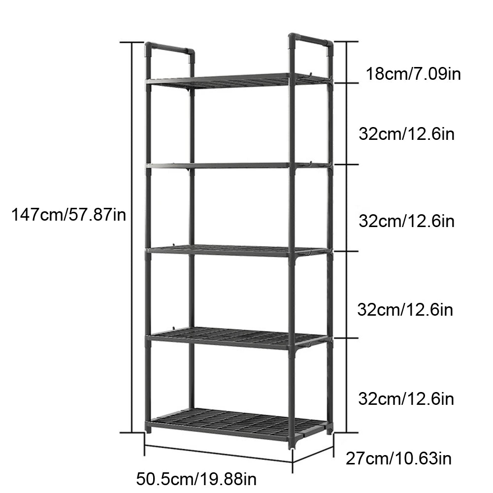 5-Tier Adjustable Storage Shelving Unit