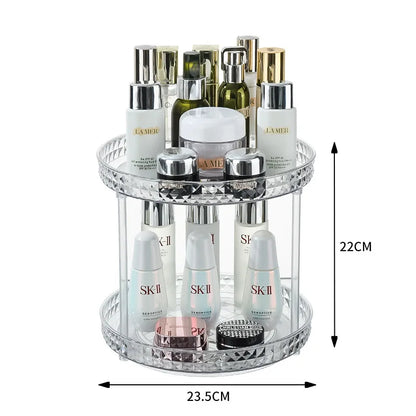 2-tier rotating organizer dimensions 23.5 x 22 cm
