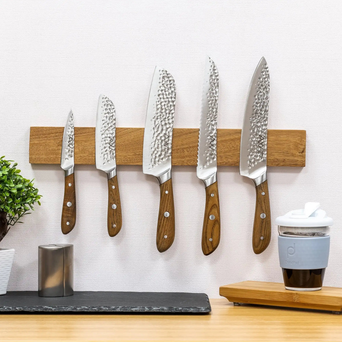 Acacia Wood Magnetic Knife Strip, 16 in
