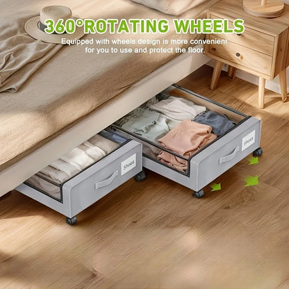 Rolling Underbed Storage Container with Lid