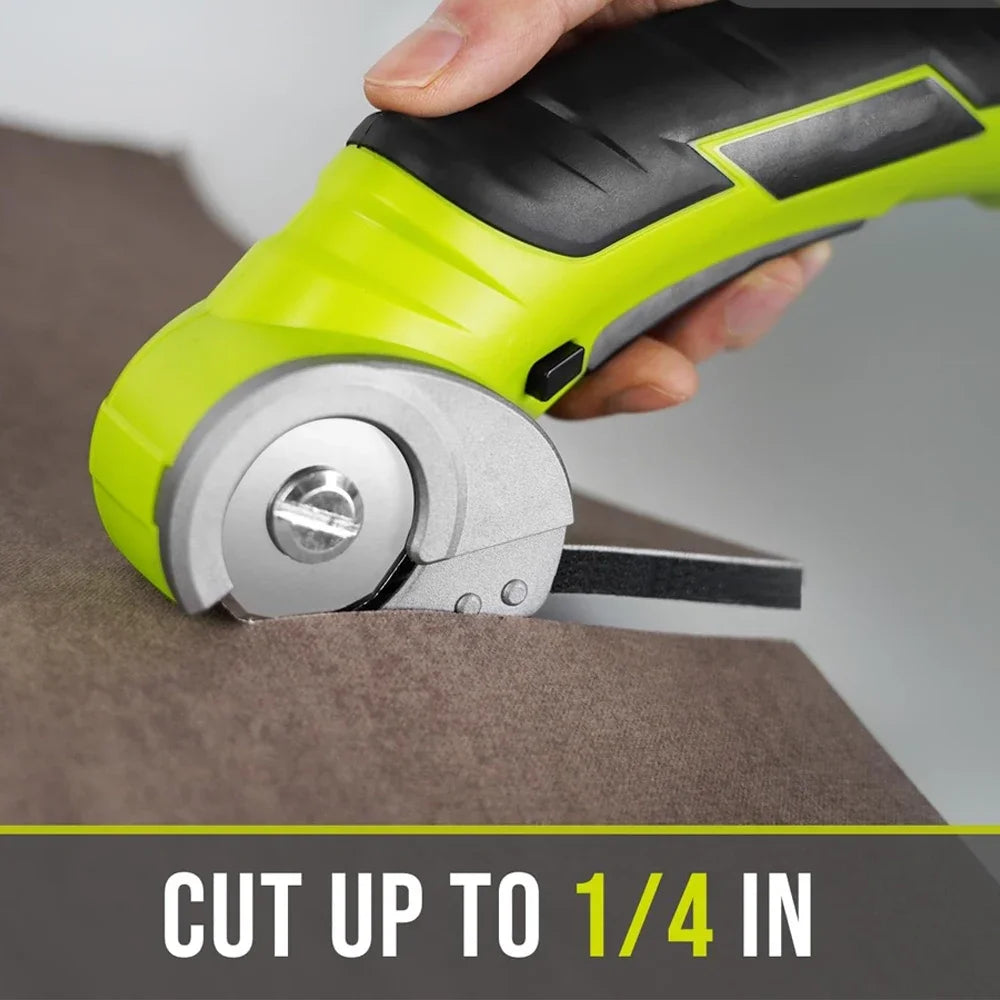 Cordless Electric Scissors, 4V Electric Mini Cutter, Carpet Cardboard Cutter Tool, Rotary Cutter for Cardboard Packages Leather