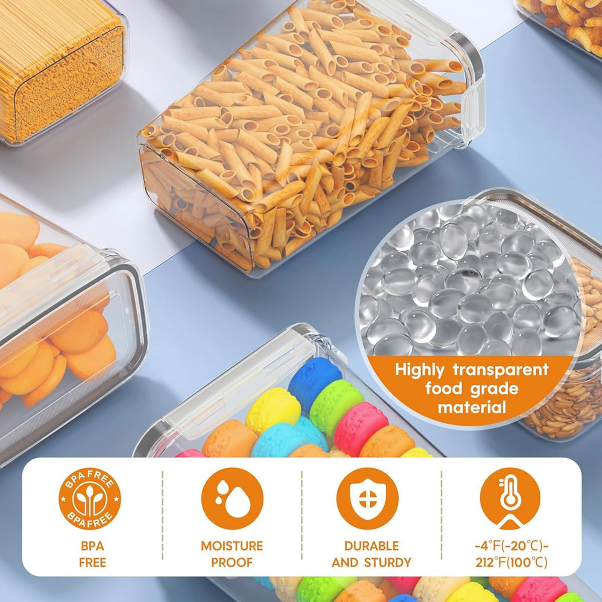 Airtight Pantry Containers, 2.4 L