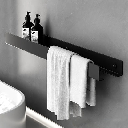 No-Drill Aluminum Bathroom Wall Shelf