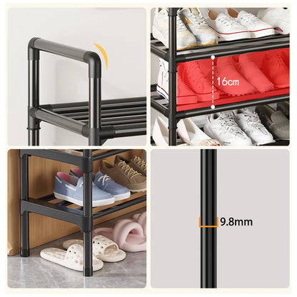 Multi-Tier Metal Shoe Rack Organizer