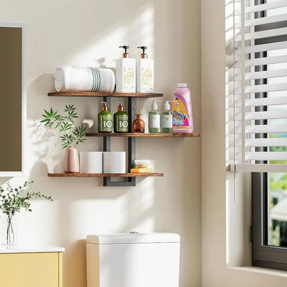 3-Tier Wall-Mounted Floating Shelves