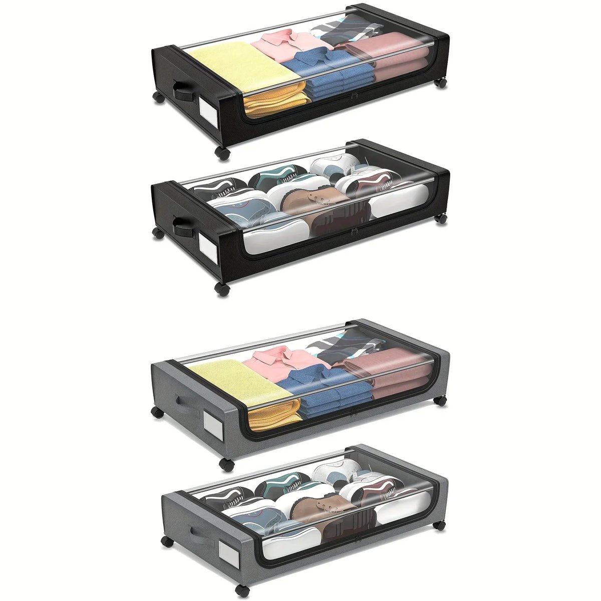 Rolling Underbed Storage Container with Lid