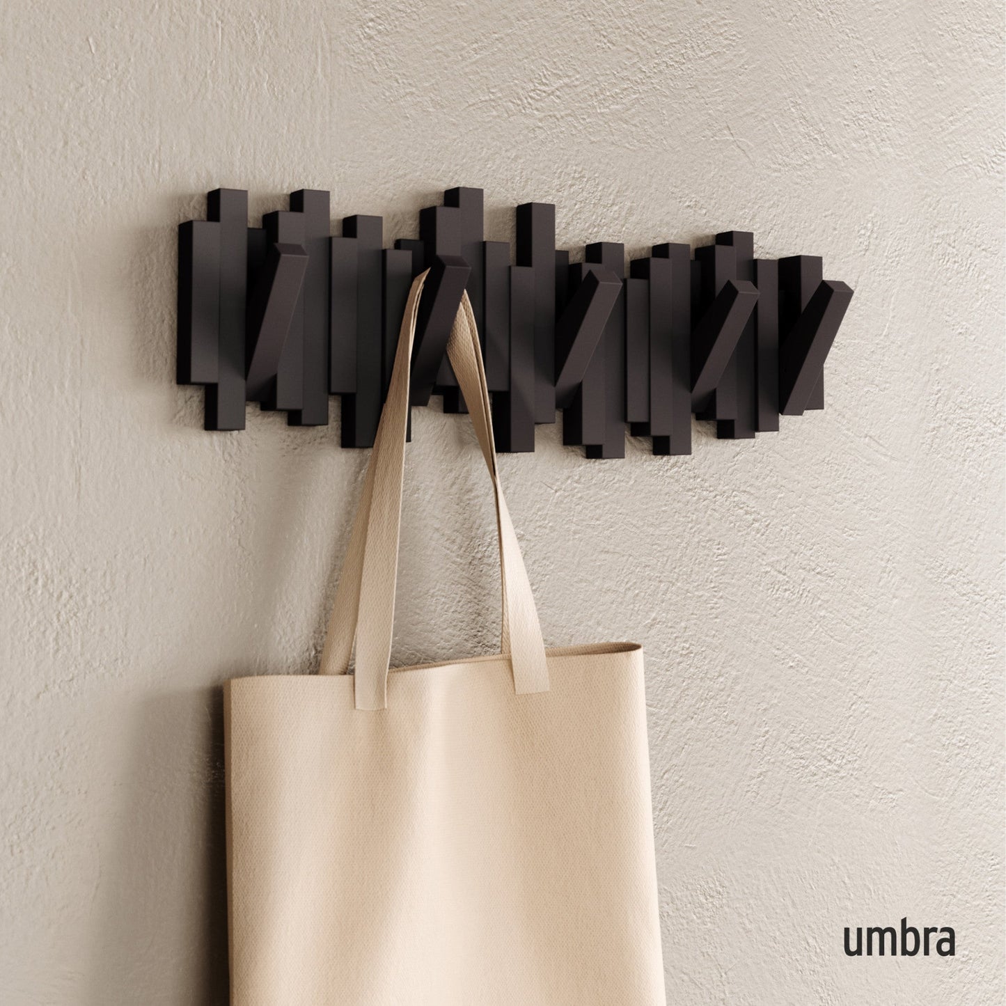 5-Peg Wall Hook Rail
