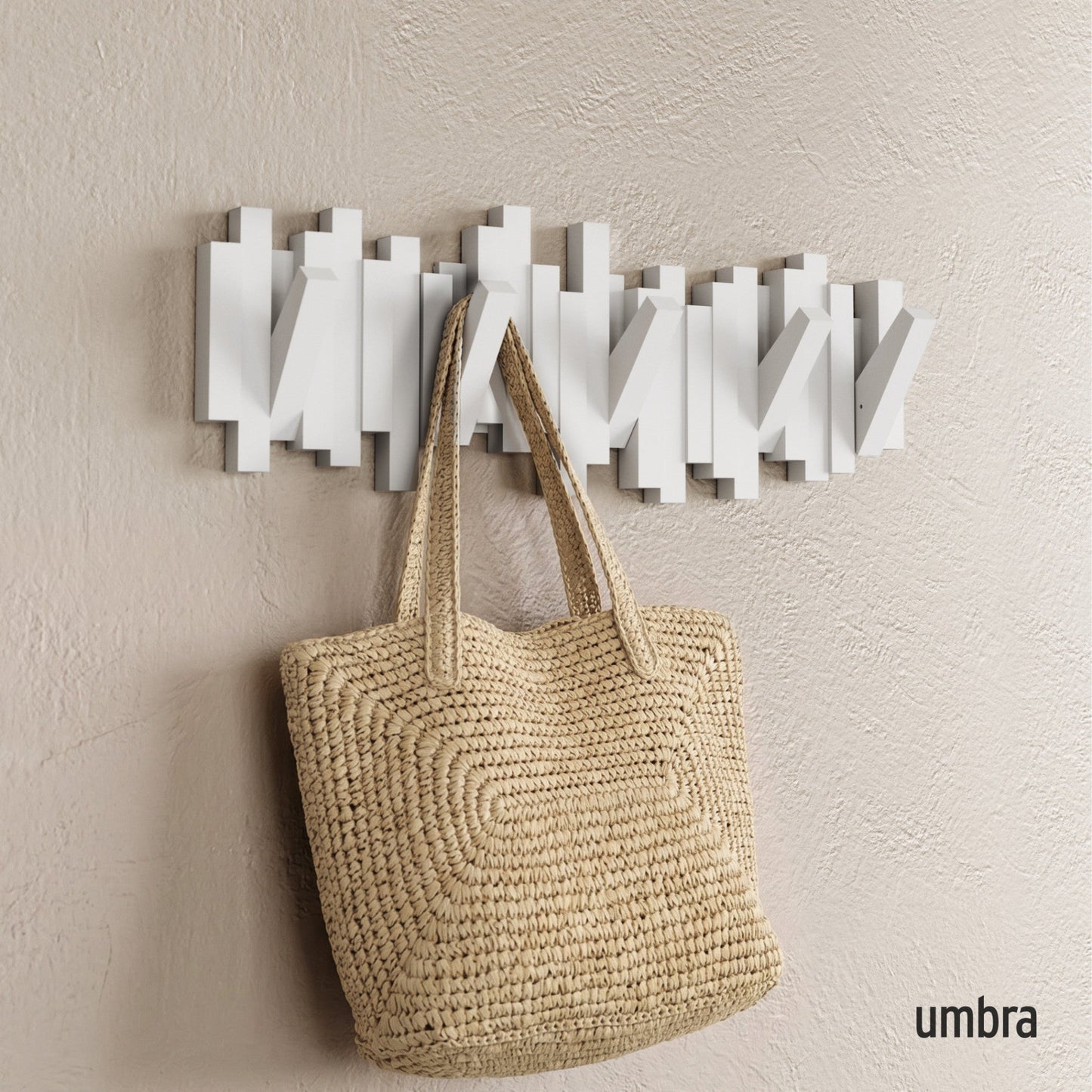 5-Peg Wall Hook Rail