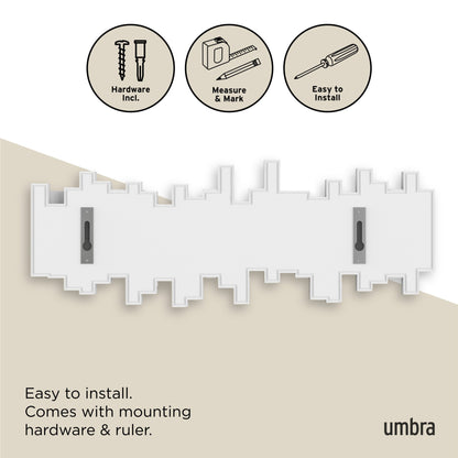 5-Peg Wall Hook Rail