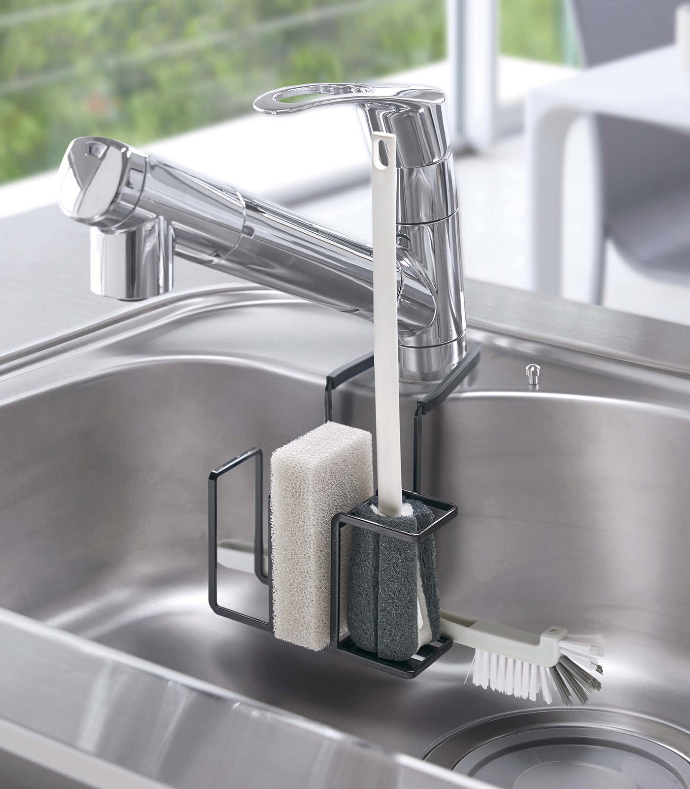 Faucet-Hanging Sponge & Brush Holder