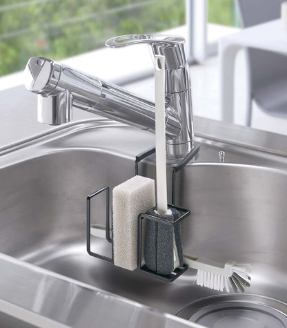 Faucet-Hanging Sponge & Brush Holder