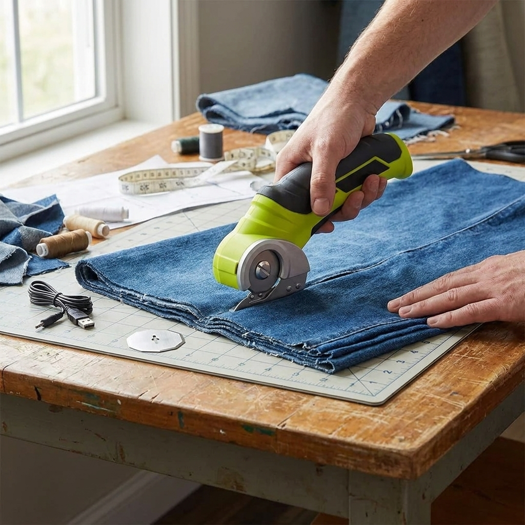 Cordless Electric Scissors Carpet Cutter - lifestyle