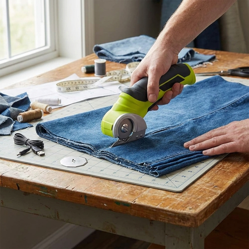 Cordless Electric Scissors Carpet Cutter - lifestyle