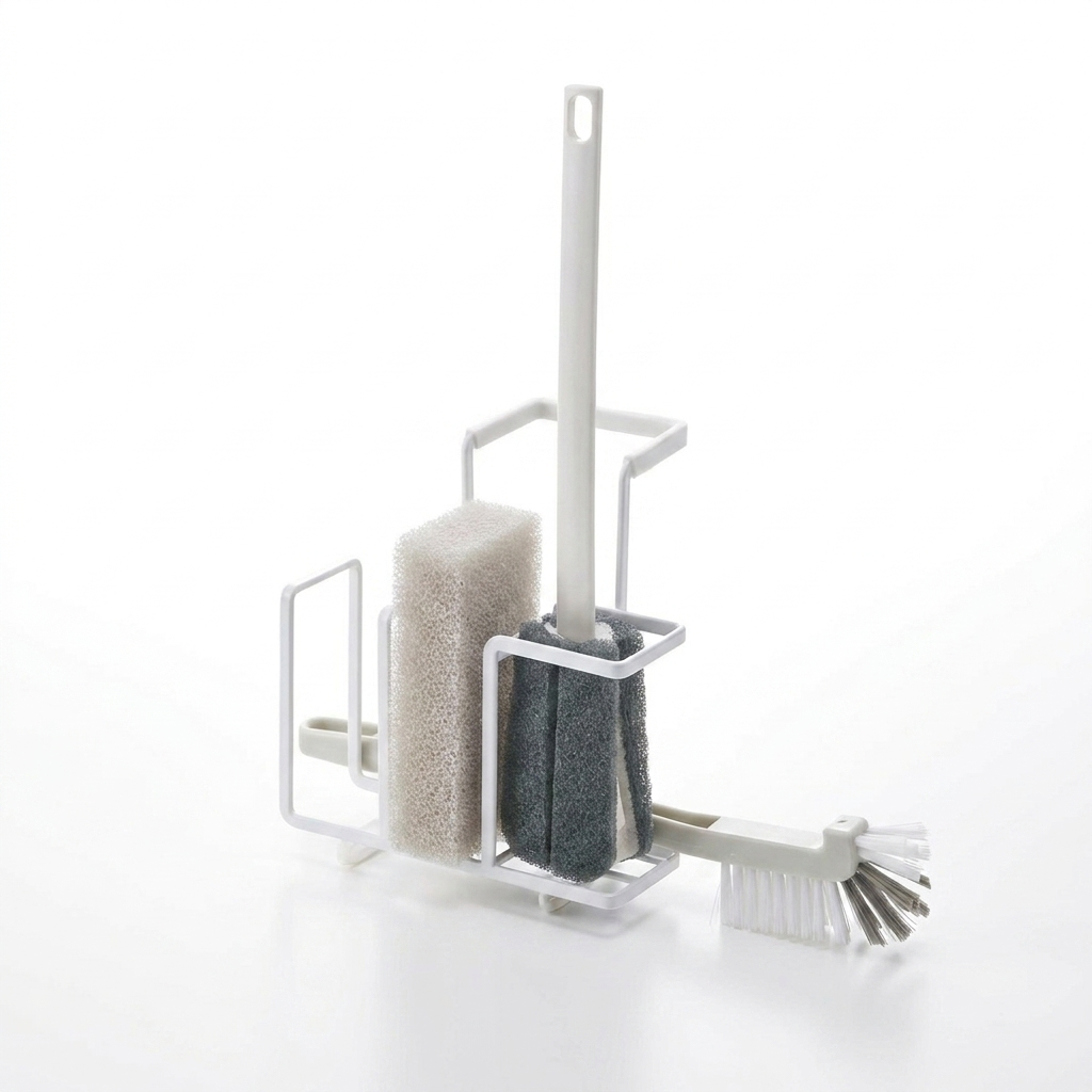 Faucet-Hanging Sponge & Brush Holder