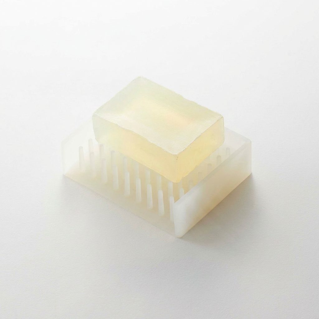 Self-Draining Silicone Soap Dish